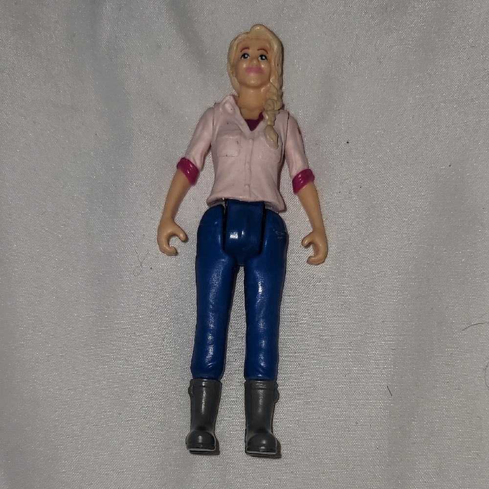 Schleich figurine of a female veterinarian from the Farm World series.